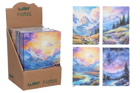 Notes linkovaný 21x14,5 cm, 80 stran - Krajina