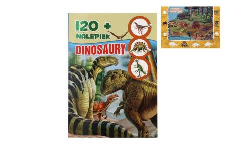 Kniha so samolepkami 120+ Dinosaury - 2. vydání SK verzia 21x30cm