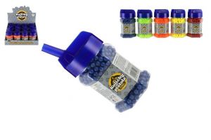 Kuličky do pistole 1200ks plast 6mm mix barev v plastové láhvi