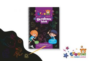 Škrabací/Vyškrabovací notes barevný created 10 listů 14x20cm v sáčku