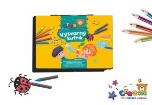 Sada na malování - Art box kreativní sada created v plastovém kufříku 28x21x4cm