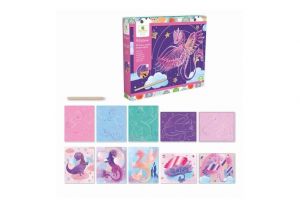 Škrabací obrázek Dráčci 10ks 20x24cm v krabičce 26,5x22x4cm