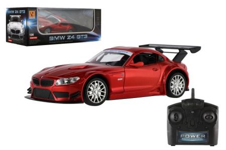 Auto RC BMW Z4 plast 18cm 2,4GHz na dálk. ovládání na baterie se světlem v krabici 29x11x1