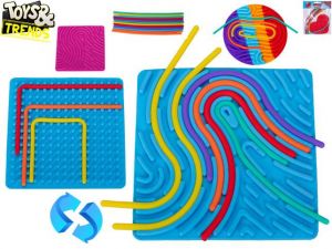 Toys&amp;Trends Fingerprint Maze bludiště 12,5cm 3druhy 4barvy v sáčku