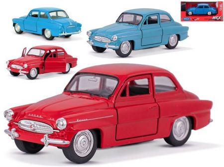 Welly Škoda Octavia 12cm kov zpětný chod 2barvy v krabičce