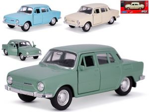 Welly Škoda 100 12cm kov zpětný chod 3barvy v krabičce