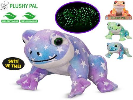 Plushy Pal žába plyšová 12cm svítící ve tmě 4barvy 0m+ na platformě