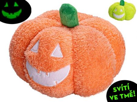 Dýně plyšová 20cm svítící ve tmě 2barvy 0m+