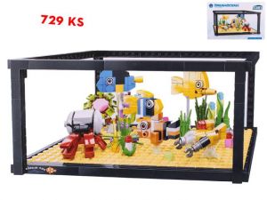 Stavebnice akvárium 729ks v krabičce