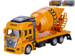 Auto stavební kov 19cm zpětný chod 3druhy v krabičce