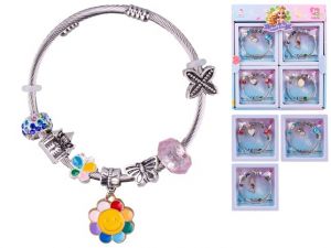 Náramek 6cm s medailonkem kov v rámečku 4druhy