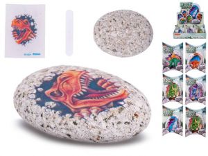 Kamínek se samolepkou dinosaura 6druhů v krabičce