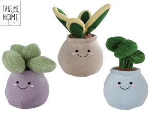 Take Me Home rostliny pokojové plyšové 18-22cm 3druhy 0m+