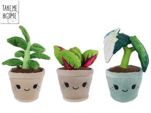 Take Me Home rostliny pokojové plyšové 16-24cm 3druhy 0m+