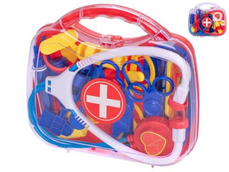 Doktorský set 17ks 19x17cm v kufříku 2barvy v sáčku