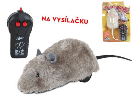 R/C myš 15cm 2,4GHz na baterie 2barvy na kartě