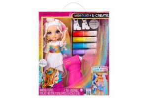 Rainbow High Air Brush panenka - fialové oči