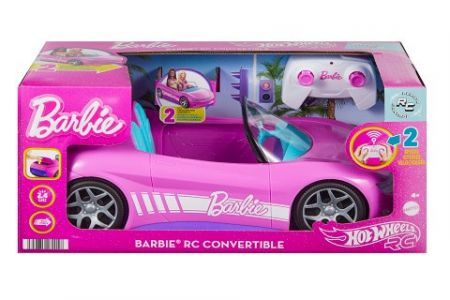 Hot Wheels RC Barbie Růžový kabriolet JBH05
