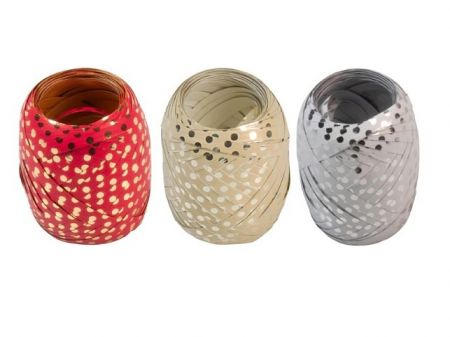 Stuha vázací metalový puntík 0,5cm/20m