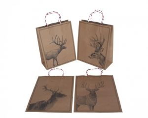 Dárková taska s jelenem 32cm/26cm/12cm