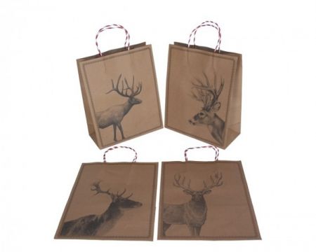 Dárková taska s jelenem 32cm/26cm/12cm