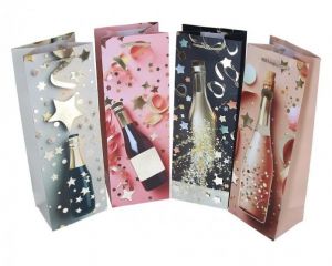 Dárková papírová taška na láhev 35cm/12cm