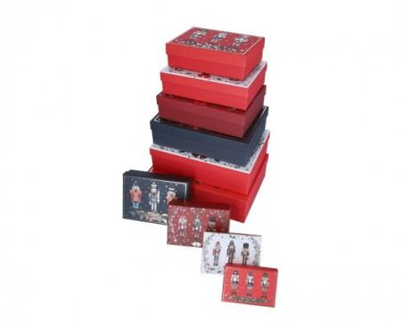 Dárková krabička vánoční Louskáček sada 10ks