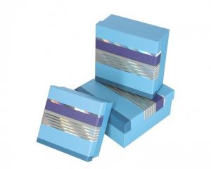 Dárková krabička Modré elegance sada 3ks