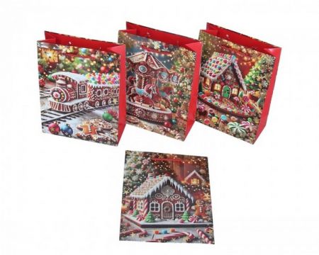 Dárková papírová taška  23cm/18cm/8cm