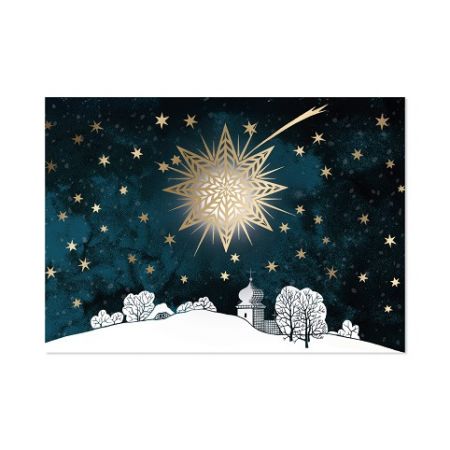 ALBI Krajina s velkou kometou Vánoční hrací přání - Kometa