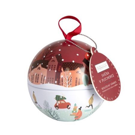 ALBI Svíčka v plechovce - Kouzelné Vánoce