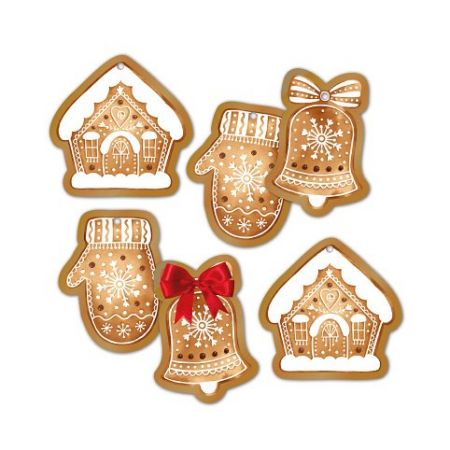 ALBI Dárková visačka 6 ks - Perníčky