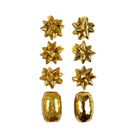 ALBI Set kokard a stuh - Zlatý