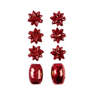 ALBI Set kokard a stuh - Červený