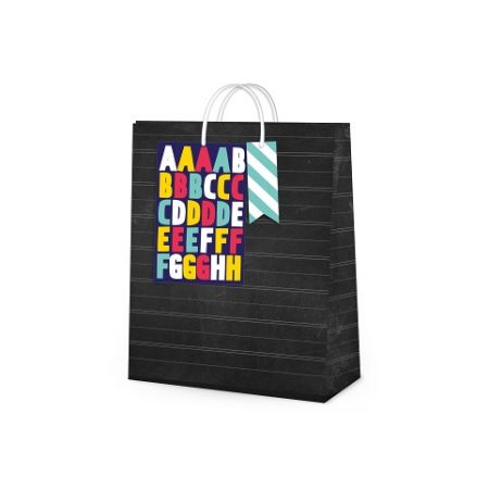 ALBI Dárková taška se samolepkami malá - Školní tabule