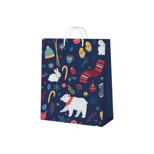 ALBI Dárková taška malá - Medvěd a zimní doplňky