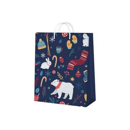 ALBI Dárková taška malá - Medvěd a zimní doplňky