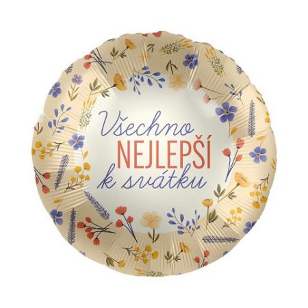 ALBI Balónek fóliový Všechno nejlepší k svátku