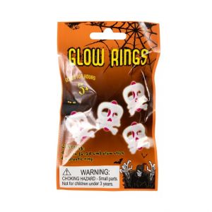 ALBI Svítící prstýnek Lebka 4 ks