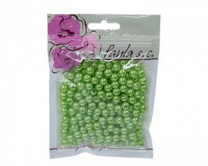 Korálky 8mm zelené plastové 50 g