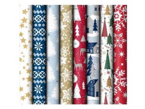 Balicí papír vánoční role 1000x70 mix č. 11