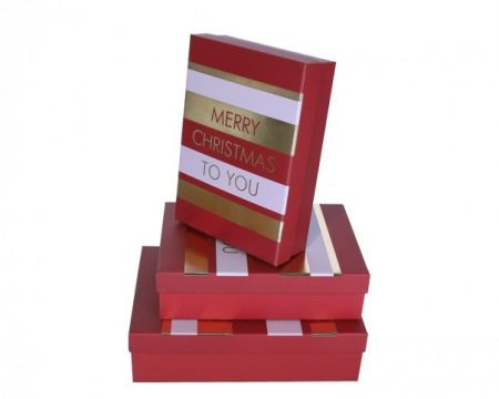 Dárkové krabice Merry Christmas střední