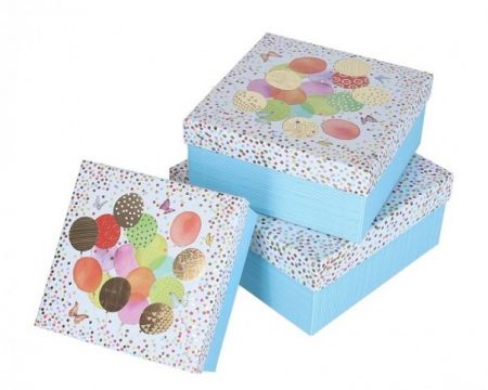 Dárková krabička balónky velká