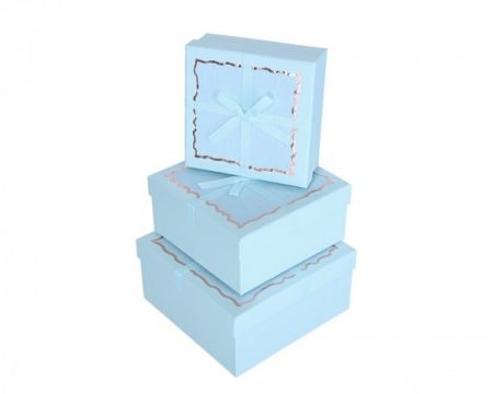 Dárková krabička Modrá elegance malá