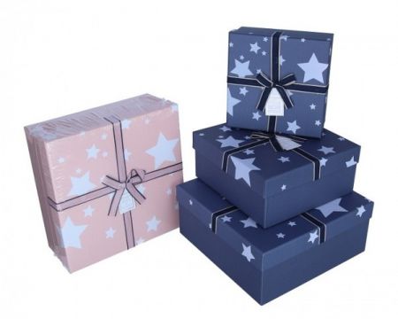 Dárková krabička s hvězdami malá