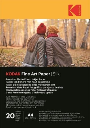 Fotopapír Kodak Jemný umělecký papír Hedvábný 260 g A4 20kusů