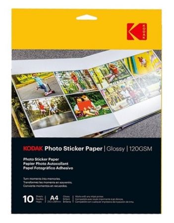 Samolepící fotopapír lesklý Kodak 120 g A4 10 ks