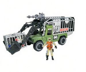 Voják Lovec dinosaurů set s nákladním autem 40 cm