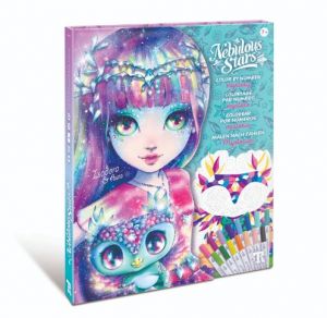 Nebulous Stars Malování podle čísel set s fixy 31x25 cm