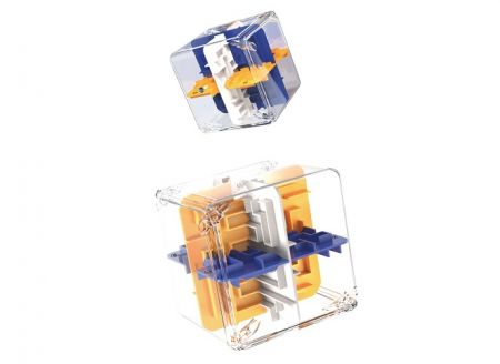 Bludiště 3D kostka barevná 9cm